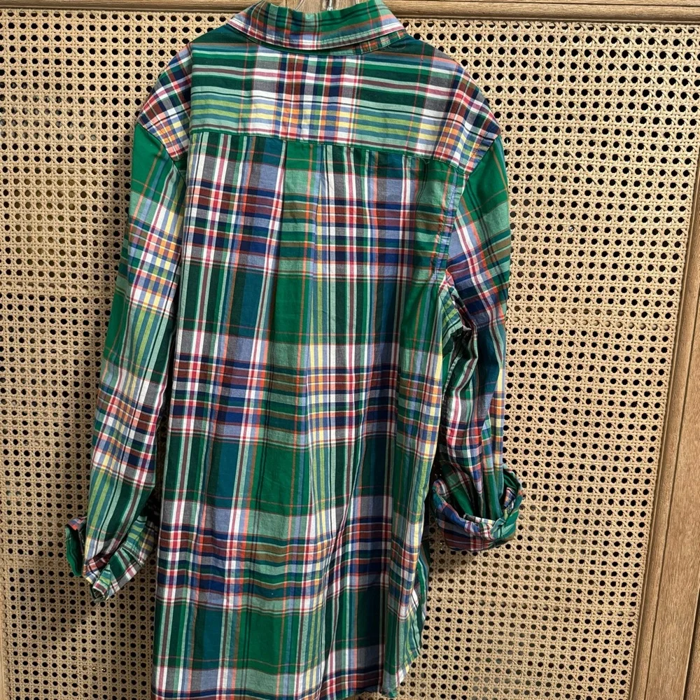 Ralph Lauren Boys Plaid Long Sleeve Shirt Size XL 18-20